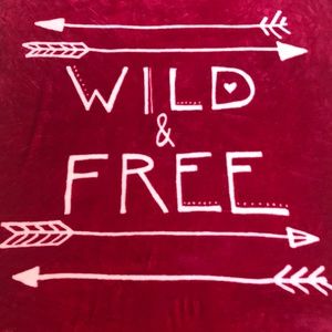 "Wild & Free" Plush Throw